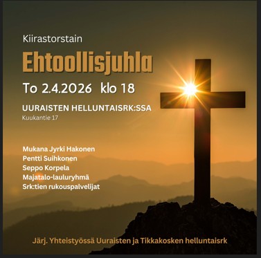 Kiirastorstain Ehtoollisjuhla 2.4.2026 klo 18