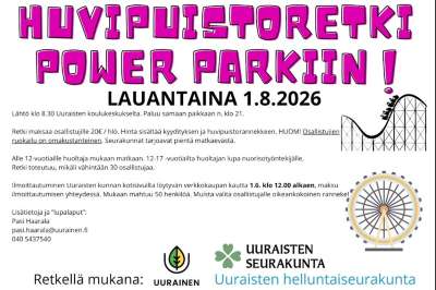 Huvipuistoretki Power Parkkiin 1.8.2026