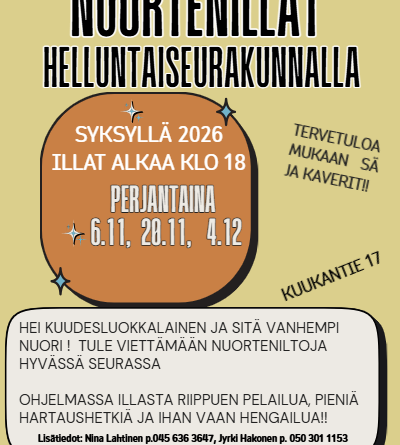 Nuorten illat syksy 2026